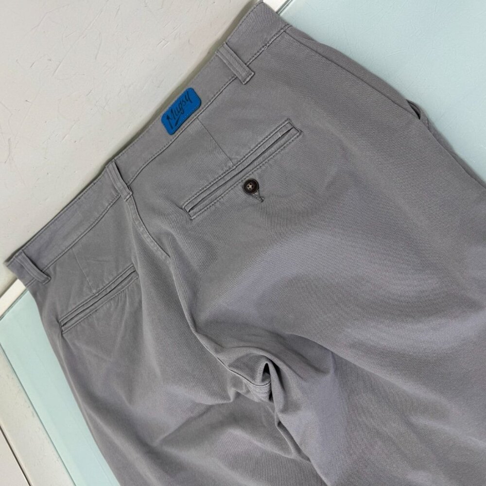 Mugsy Damens Pants Mens 34X32 Chino Stretch Comfort Gray Casual Golf - Picture 1 of 12